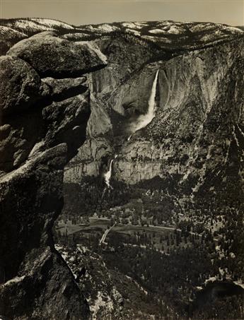 ANSEL ADAMS (1902-1984) Yosemite in Spring * El Capitan and Yosemite Valley.